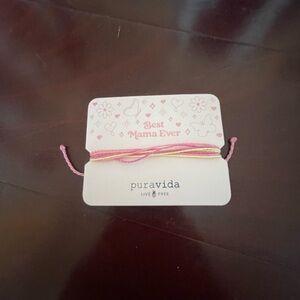 Pura Vida Pink and Yellow Thread Bracelet